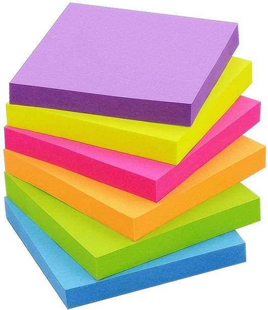 ZIARO Sticky Notes Refills Bright Colors Notes Pads Super Adhesive Sticky Notes 400 Sheets Sticky Note, 5 Colors