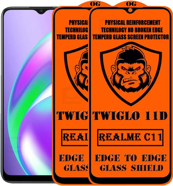 TWIGLO Edge To Edge Tempered Glass for REALME C11