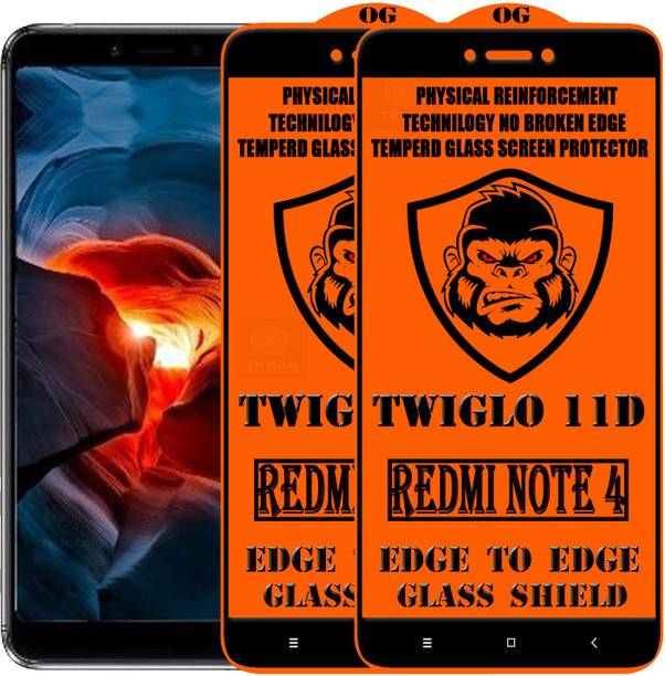 TWIGLO Edge To Edge Tempered Glass for Mi Redmi Note 4