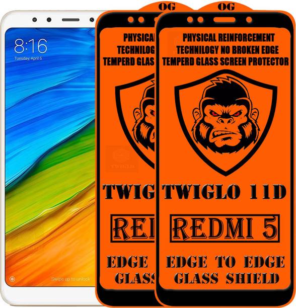 TWIGLO Edge To Edge Tempered Glass for Mi Redmi 5