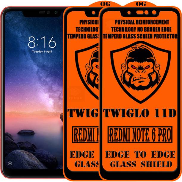 TWIGLO Edge To Edge Tempered Glass for Mi Redmi Note 6 Pro