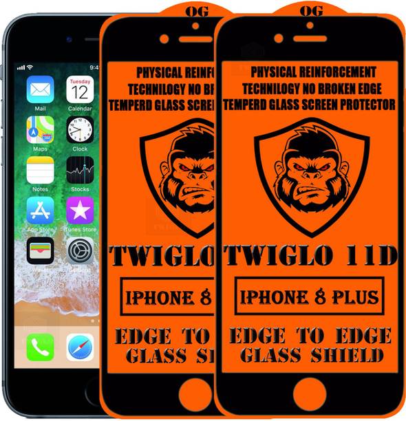 TWIGLO Edge To Edge Tempered Glass for Apple iPhone 8 Plus