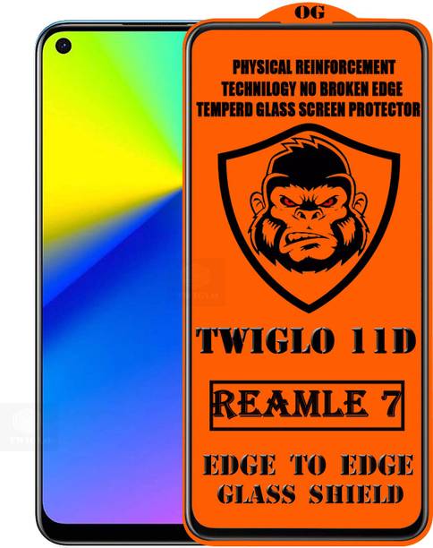 TWIGLO Edge To Edge Tempered Glass for REALME 7