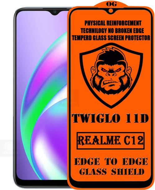 TWIGLO Edge To Edge Tempered Glass for REALME C12
