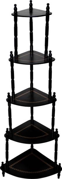 Spanglers Engineered Wood Side Table (Finish Color - Black, DIY(Do-It-Yourself) Engineered Wood Side Table