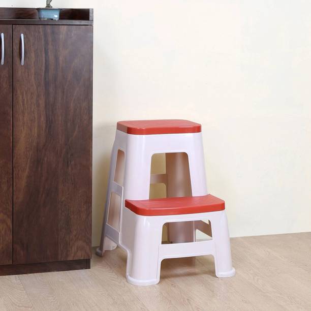 Nilkamal Nilkamal Step Stool 31 (Basket Beach/ Coral Red) Stool