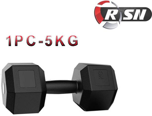 RSN PVC HEX Dumbbell SINGLE PC, 1KG,2KG,3KG,4KG,5KG Fixed Weight Dumbbell