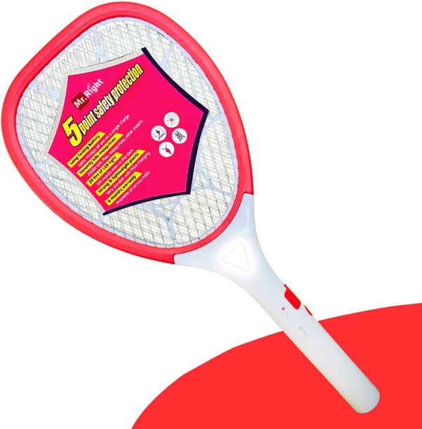 Mr. Right Mosquito Racket Bat Rechargeable Racket with LED Light (All India Warranty) Electric Insect Killer
