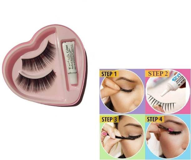 NADJA Charming Soft Long False Eyelashes& Eyelashes Glue