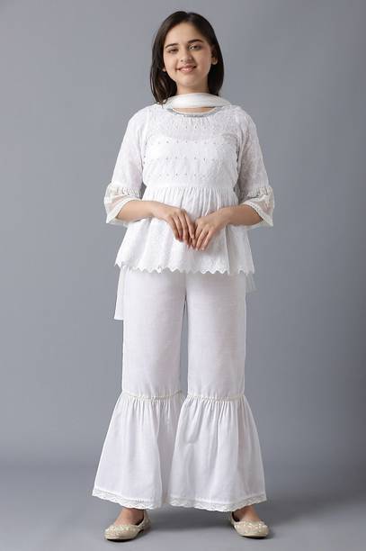 Girls Casual Kurta and Palazzo Set