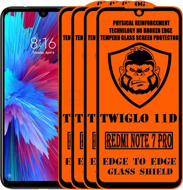 TWIGLO Edge To Edge Tempered Glass for REDMI NOTE 7 PRO