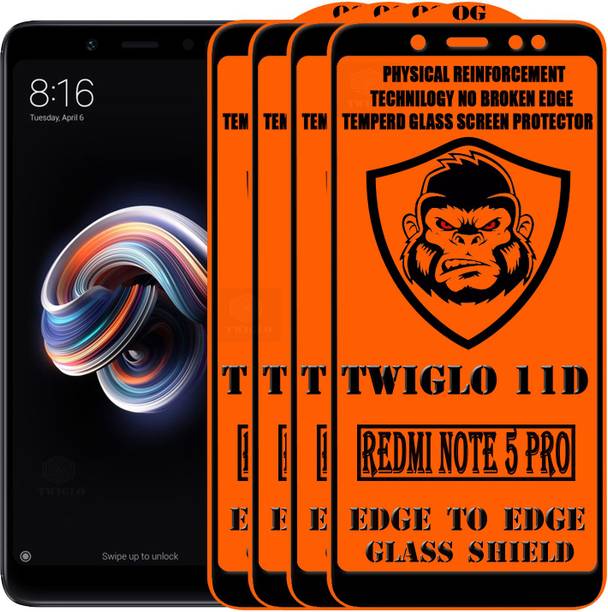 TWIGLO Edge To Edge Tempered Glass for Mi Redmi Note 5 Pro
