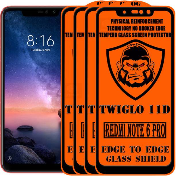 TWIGLO Edge To Edge Tempered Glass for Mi Redmi Note 6 Pro