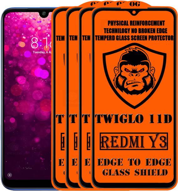 TWIGLO Edge To Edge Tempered Glass for REDMI Y3