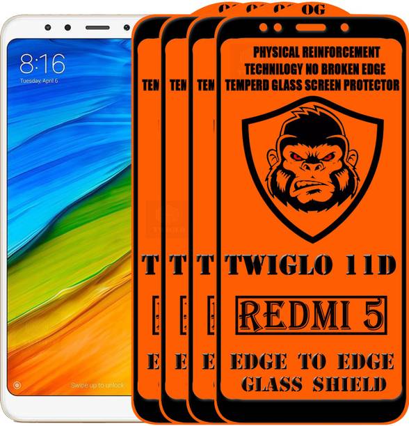 TWIGLO Edge To Edge Tempered Glass for Mi Redmi 5