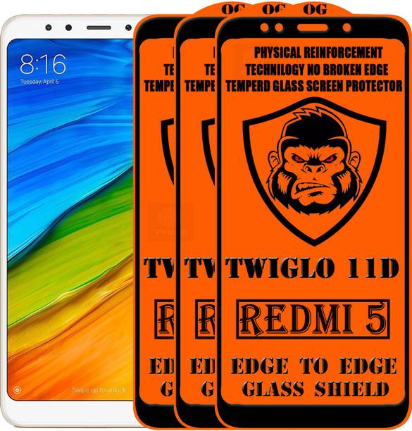 TWIGLO Edge To Edge Tempered Glass for Mi Redmi 5
