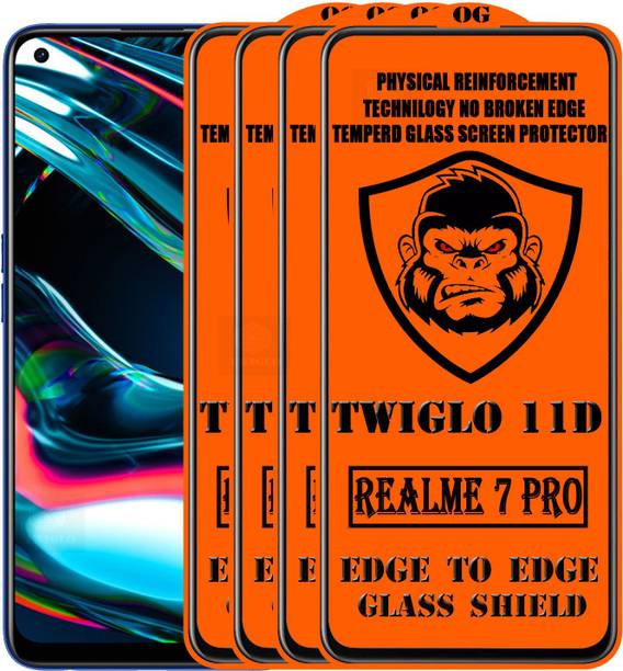 TWIGLO Edge To Edge Tempered Glass for REALME 7 PRO