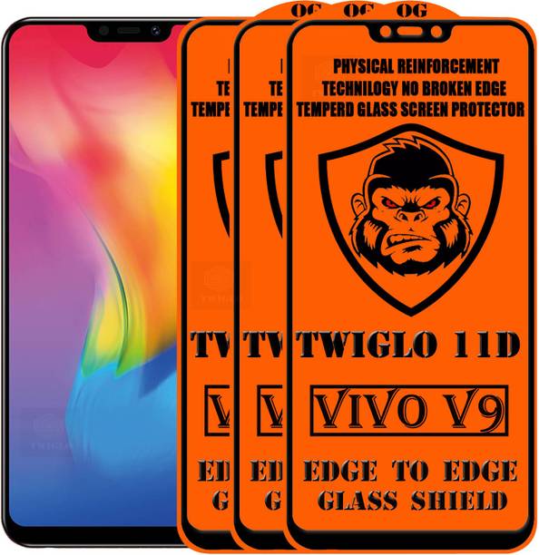 TWIGLO Edge To Edge Tempered Glass for Vivo V9