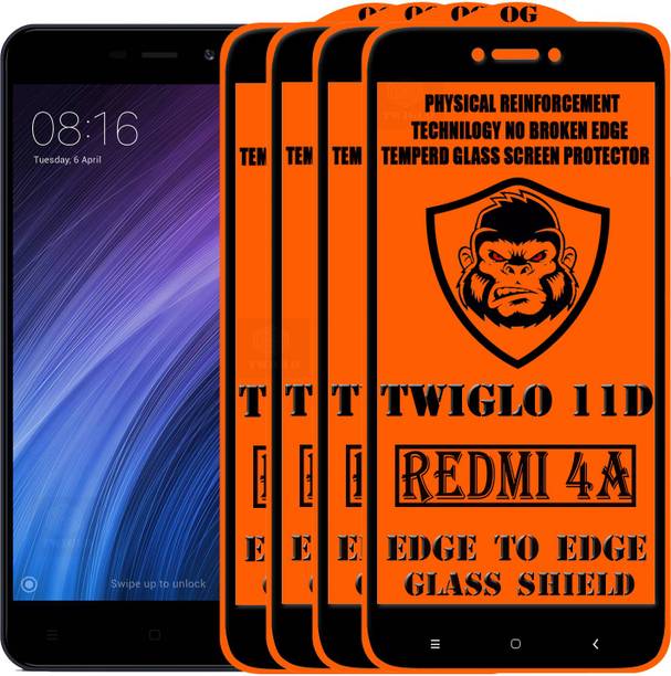 TWIGLO Edge To Edge Tempered Glass for Mi Redmi 4A