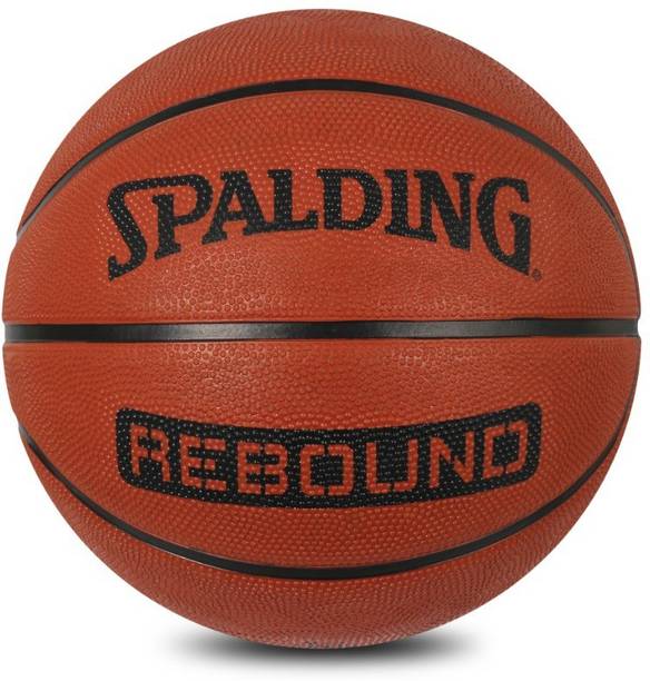 SPALDING NBA Rebound Basketball Ball Orange Grainy Textured Basketball Without Air Pump Basketball - Size: 5