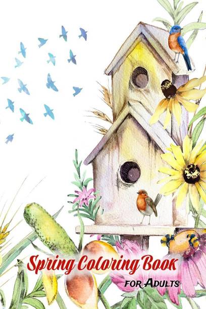 Spring Coloring Book for Adults