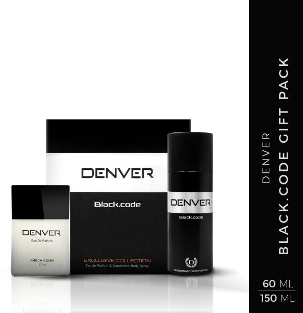 DENVER Black Code Gift Set (Perfume 60 ML+Deo 150 ML) Combo Set