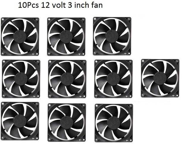 samest (Pack of 10) India DC 12V Cooling Fan for PC Case,DC 12V DC Cooling Fan SM005 Cooler