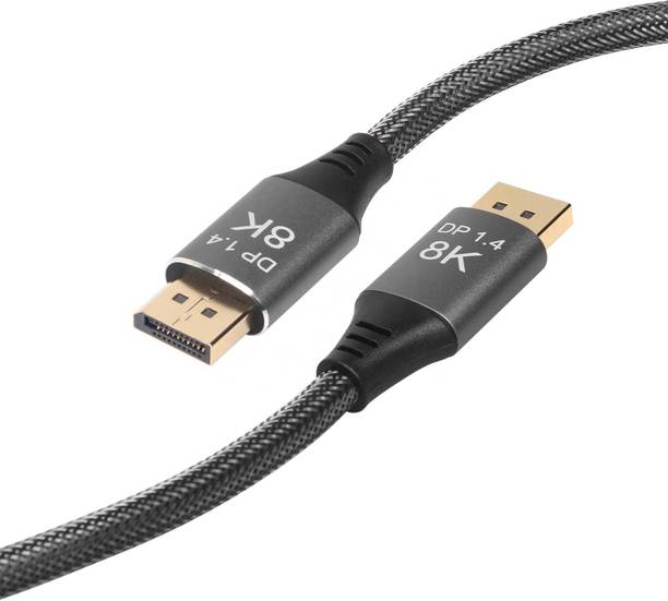 Etzin Ethernet Cable 1.8 m Displayport 1.4 cable 8K DP to DP cable DisplayPort Cable 8KDisplay Port Adapter