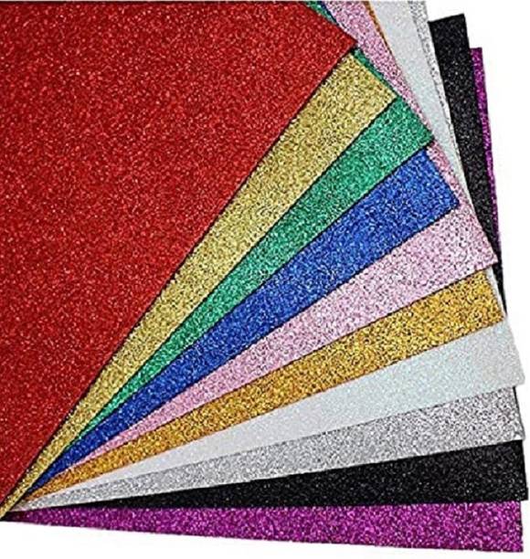 Eclet Adhesive glitter paper A4 Color Paper (180-240 GSM) 240 gsm Coloured Paper