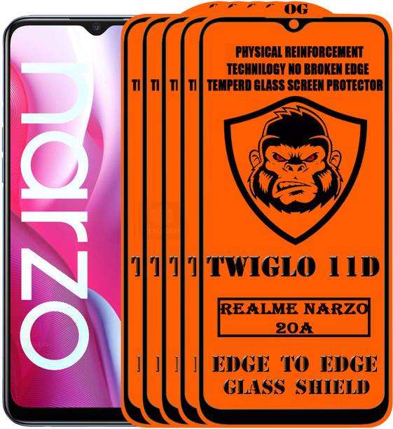 TWIGLO Edge To Edge Tempered Glass for REALME NARZO 20A