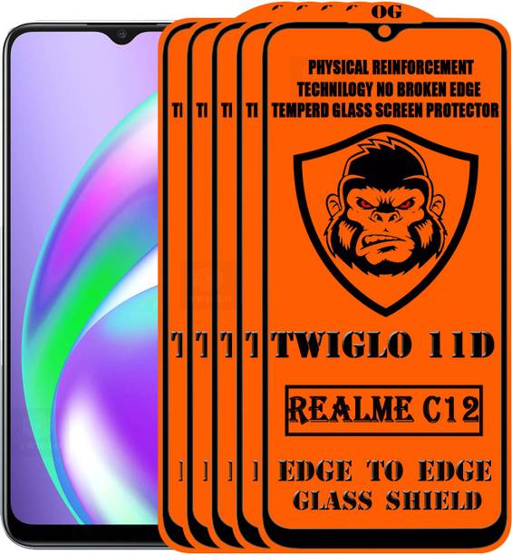 TWIGLO Edge To Edge Tempered Glass for REALME C12
