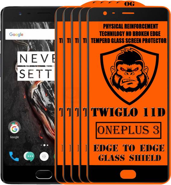 TWIGLO Edge To Edge Tempered Glass for OnePlus 3