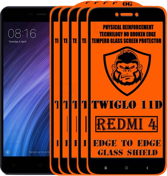 TWIGLO Edge To Edge Tempered Glass for Mi Redmi 4