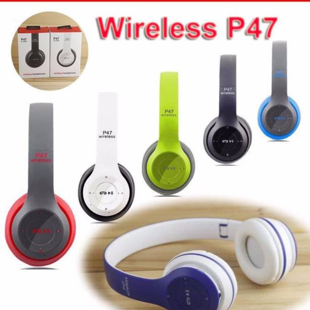 IMMUTALE P47 Wireless Bluetooth Headphones 5.0+EDR with Volume Control,T18 Smart Headphones