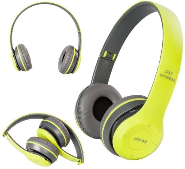 IMMUTALE P47 Wireless Bluetooth Headphones 5.0+EDR with Volume Control,T6 Smart Headphones