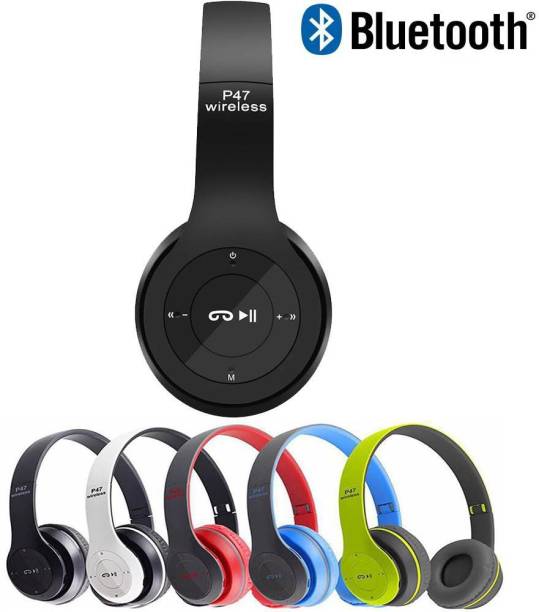 IMMUTALE P47 Wireless Bluetooth Headphones 5.0+EDR with Volume Control,T13 Smart Headphones