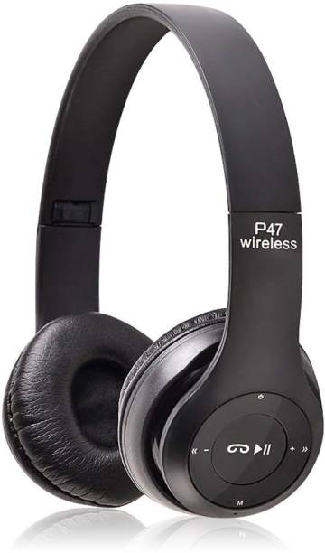 IMMUTALE P47 Wireless Bluetooth Headphones 5.0+EDR with Volume Control,T14 Smart Headphones