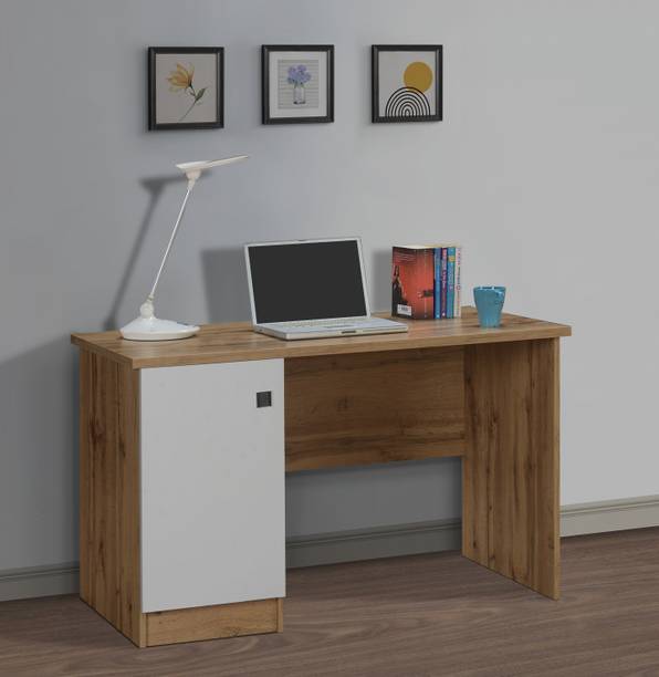 DeckUp Uniti Wotan Oak & White Engineered Wood Office Table