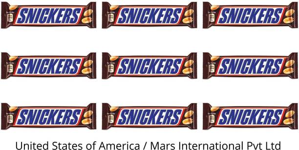 SNICKERS Fully Loaded With Peanut Filled With Caramel (IMPORTED) (Pack Of 9) Bars