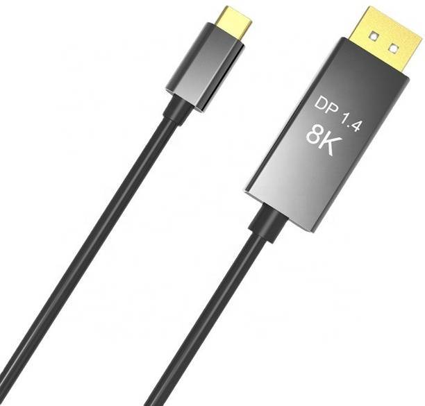 Tobo Ethernet Cable 1.8 m USB Type C to DP 1.4 Cable Compatible with USB C to Displayport Cable 8K@60Hz 3 to DP Cable 8K 60Hz/30Hz, 4K