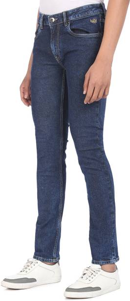 FLYING MACHINE Men Tapered Fit Mid Rise Blue Jeans