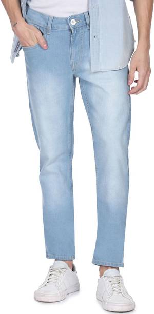 FLYING MACHINE Men Skinny Mid Rise Blue Jeans