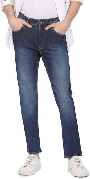 FLYING MACHINE Men Tapered Fit Mid Rise Blue Jeans