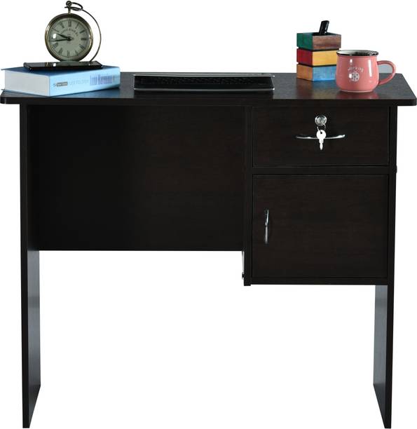 DeckUp Cannes Dark Wenge Engineered Wood Office Table