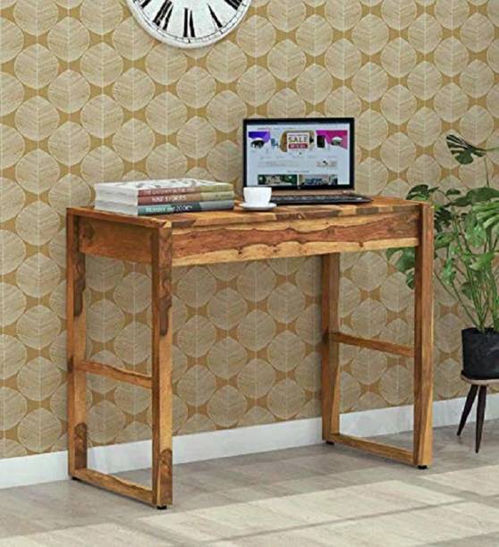 Divine Arts Solid Sheesham Wood Writing Study Table for Students Office Desk Solid Wood Study Table