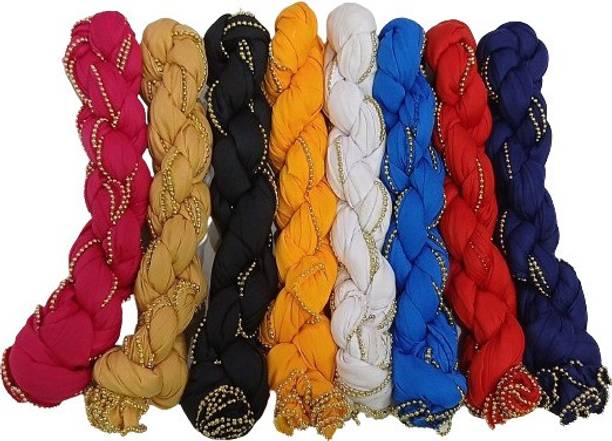 Cotton Blend Embellished Multicolor Women Dupatta