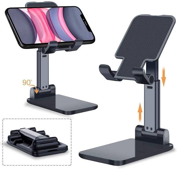 Jetrive Desktop Adjustable Height & Angle Foldable Phone Table Stand Holder | Anti Skid Mobile Holder