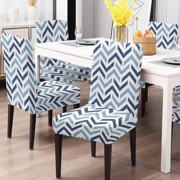 DECORIAN Polycotton Geometric 1 Seater Chair Cover