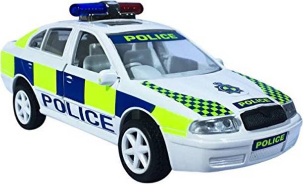 centy UK Police Plastic Pull Back Toy Cars (Pack of 1, Multicolor)