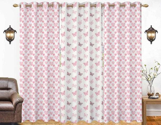 Cotonex 274 cm (9 ft) कॉटन लंबा दरवाजा पर्दा (3  का पैक)